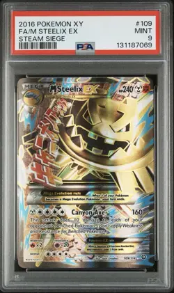 PSA 9 Pokemon Lot – M Steelix EX 109/114 Steam Siege & Entei V GG36 Crown Zenith - Image 4