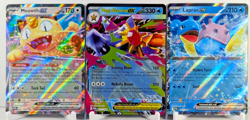 Pokemon TCG: Perfect Order Lot (3): Holo Ex Rare Bundle- Meowth, Starmie, Lapras - Image 1