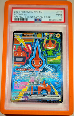 2025 Pokemon Phantasmal Flames Rotom ex Special Illustration Rare 126/094 PSA 9 - Image 4