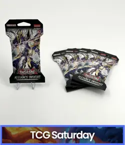 2025 YU-GI-OH! ALLIANCE INSIGHT SLEEVED BOOSTER PACK LOT OF 5 - Image 1
