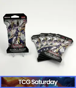 2025 YU-GI-OH! ALLIANCE INSIGHT SLEEVED BOOSTER PACK LOT OF 5 - Image 1