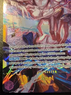 Enel OP15-118 Foil Secret Rare Adventure On Kami's Island One Piece Card Game - Image 4