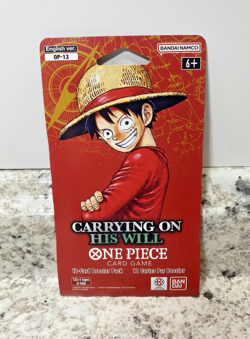 🔥 One Piece OP-13 CARRYING ON HIS WILL Sleeved Booster Pack 🔥 - Factory Sealed - Image 1