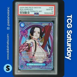 2026 ONE PIECE HEROINES EDITION #EB03-026 BOA HANCOCK SPECIAL ALT ART PSA 10 - Image 1