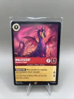 Disney Lorcana TCG - Maleficent - Monstrous Dragon 108/204 Legendary Fabled - Image 1