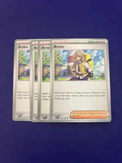 [4x Playset] Arven 166/198 Sv01: Scarlet & Violet Base Set - Pokemon TCG - Image 1