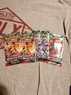 X5 Lot Paradox Rift - Booster Packs Pokemon TCG New Sealed - Image 1