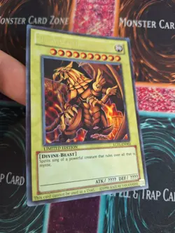 Yugioh The Winged Dragon of Ra LC01-EN003 Ultra Rare Limited Moderately Played - Image 2