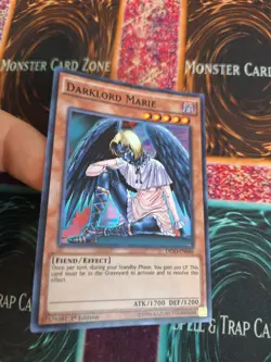 Yugioh Darklord Marie DESO-EN046 Super Rare 1st Edition Near Mint - Image 2
