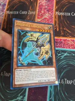 Yugioh Artifact Lancea DUDE-EN033 Ultra Rare 1st Edition Near Mint - Image 2