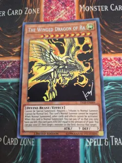 Yugioh The Winged Dragon of Ra TN19-EN009 Prismatic Secret Rare Limited NM - Image 1