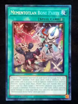 YuGiOh! Mementotlan Bone Party RA04-EN099 Collector's Rare - Near Mint - Image 1
