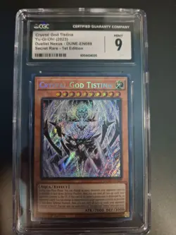 Yugioh - Crystal God Tistina | DUNE-EN089 | CGC 9 | Secret Rare | 1st Editiin - Image 1