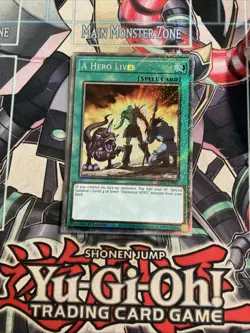 A Hero Lives Platinum Secret Rare 1st Edition RA04-EN087 Yugioh Elemental Hero - Image 1