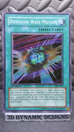 | Yugioh Diffusion Wave-Motion MFC-107 Secret Rare Magicians Force NM/VLP 🔥 | - Image 1