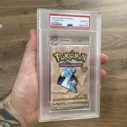 1999 Pokemon Fossil 1st Edition Lapras Booster Pack – PSA 10 GEM MINT WOTC - Image 1