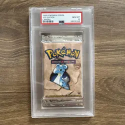 1999 Pokemon Fossil 1st Edition Lapras Booster Pack – PSA 10 GEM MINT WOTC - Image 2