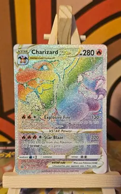 Pokemon TCG Charizard VSTAR Brilliant Stars Secret Rare Card 174/172 - Image 1