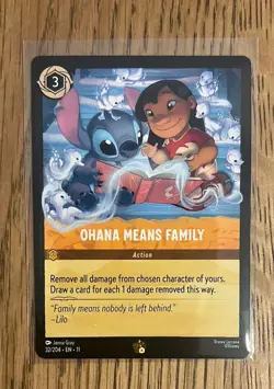 Disney Lorcana Legendary Ohana Means Family 32/204 Winterspell Regular - Image 1