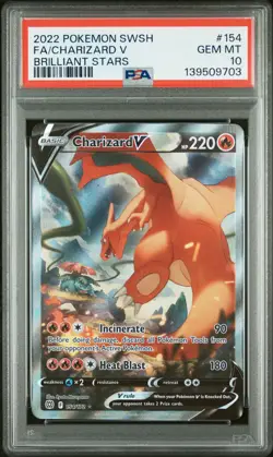 PSA 10 - Charizard V 154/172 SWSH Brilliant Stars - Pokemon - Image 1