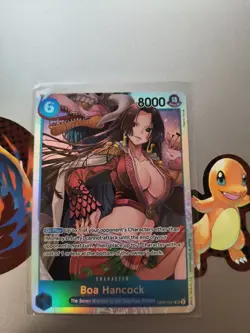 One Piece TCG Boa Hancock Super Rare Foil Card OP07-051 English Edition - Image 1