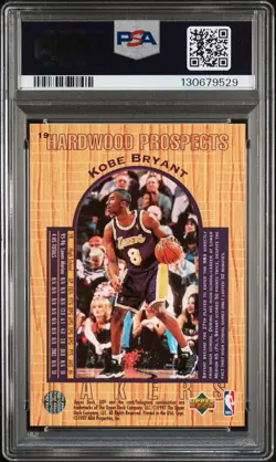 Kobe Bryant 1996 UD3 #19 PSA 10 RC Hardwood Prospects HOF Lakers GEM MINT - Image 2
