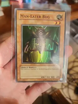 Yugioh Man-Eater Bug LOB-108 Super Rare Original Print Konami 2002 - Image 1