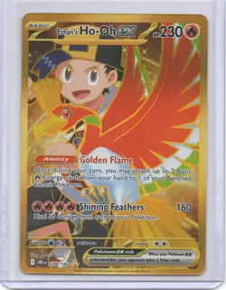 Ethan's Ho-Oh ex Hyper Rare 239/182 Destined Rivals Pokemon Card - Pack Mint - Image 1