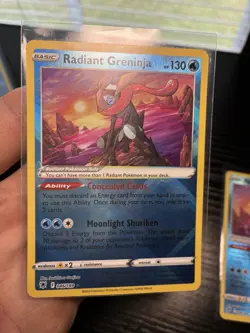 Pokemon TCG Radiant Greninja Astral Radiance Holo Card 046/189 - Image 1