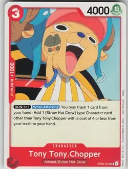 One Piece TCG Tony Tony.Chopper (015) UC One Piece Demo Deck Cards OP01-015 - Image 1