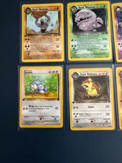 Pokemon Card Lot Team Rocket Holo, 1st Editions Dark Hypno 9/82 LP/MP - Image 5