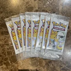 Pokemon 25th Anniversary General Mills 3-Card Booster Packs Lot of 8! - Image 1