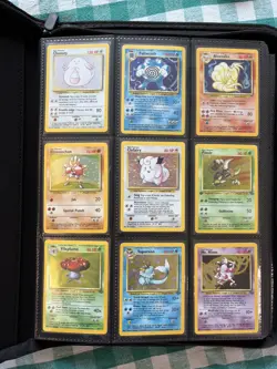 Vintage Pokemon TCG Binder Collection Lot Of 155 Cards - 30 Holos WOTC - Image 1