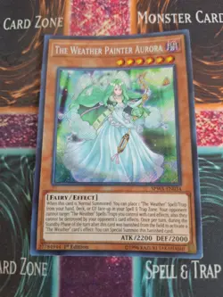 Yugioh The Weather Painter Aurora SPWA-EN034 Secret Rare 1st Edition Near Mint - Image 1
