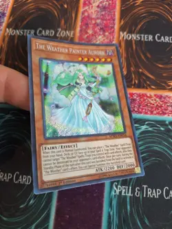 Yugioh The Weather Painter Aurora SPWA-EN034 Secret Rare 1st Edition Near Mint - Image 2