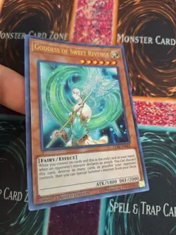 Yugioh Goddess of Sweet Revenge LC06-EN001 Limited Ultra Rare Near Mint - Image 2