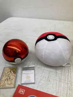 Huge Pokemon Lot Hundreds Of Cards Pikachu Plushies Art Case Books & More - Image 2