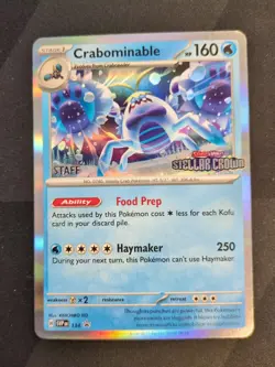 Crabominable - 134 (Prerelease) [Staff] 134/142 Sv: Scarlet & Violet Promo Cards - Image 1