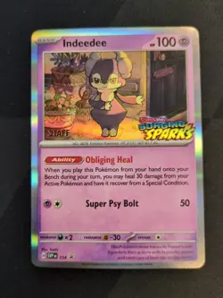 Indeedee - 154 (Staff) 154 Sv: Scarlet & Violet Promo Cards Holo - Image 1