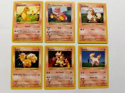 Vintage Pokemon Trading Card Game Base Set Shadowless Charmander Charmeleon lot - Image 1