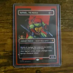 Raphael, the Muscle Legendary Creature MTG Card Commander TMNT Red M-003 2023 - Image 1