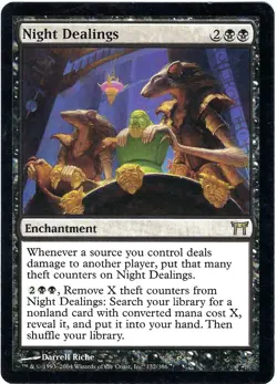 (2X) Night Dealings – Champions of Kamigawa – MTG Magic the Gathering Card - Image 1