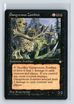 (4x) GANGRENOUS ZOMBIES – MTG Magic the Gathering Card – Ice Age – Common - Image 1