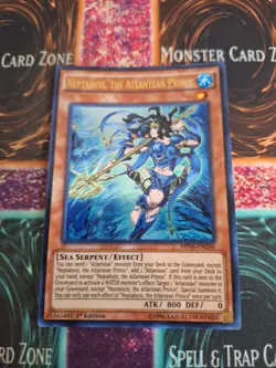 Yugioh Neptabyss, the Atlantean Prince MP16-EN236 Ultra Rare 1st Edition NM - Image 1