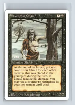 (2x) SCAVENGING GHOUL – MTG Magic the Gathering Card – Revised – Uncommon - Image 1