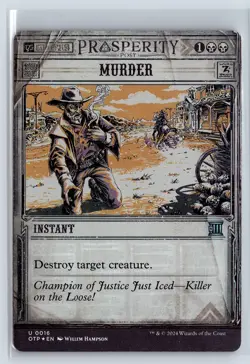 (2x) FOIL Murder Breaking News Uncommon – MTG Magic the Gathering Card - Image 1