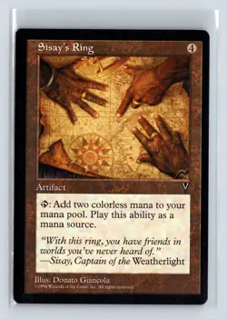 (4x) SISAY'S RING – MTG Magic the Gathering Card – Visions – Common - Image 1