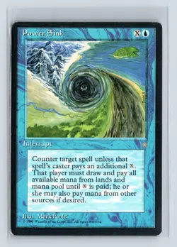 (3x) POWER SINK – MTG Magic the Gathering Card – Ice Age – Common - Image 1