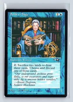 (3x) SOLDEVI SAGE – MTG Magic the Gathering Card – Alliances – Common - Image 1