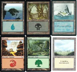 20 VINTAGE Basic Land Lot Revised to Lorwyn – MTG Magic the Gathering Card - Image 1